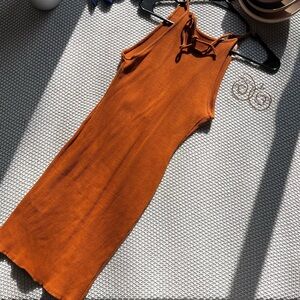 Sexy mini dress, v shaped and backless.